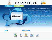 Tablet Screenshot of live.paavai.edu.in